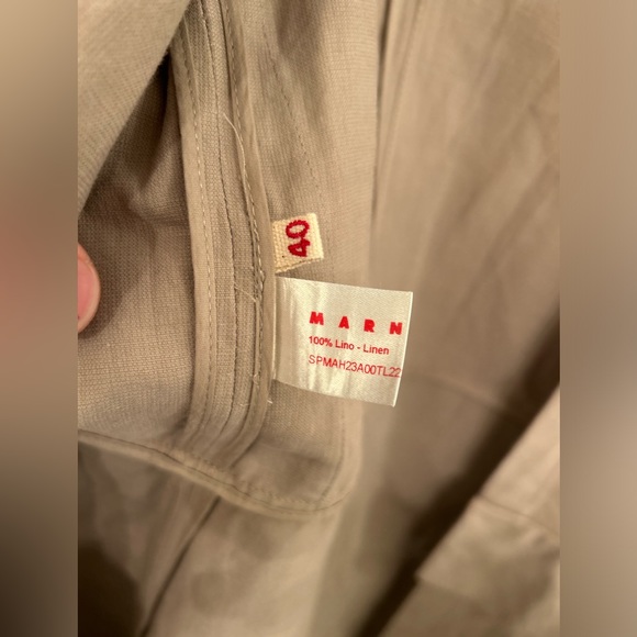 SOLD Marni 100% Linen Long Cardigan - Picture 4 of 6